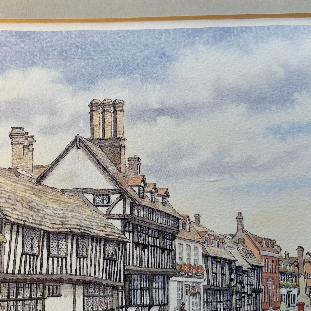 PATRICIA HALL Signed Print Artist SUSSEX